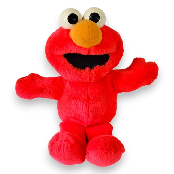 VTG 1996 Tyco ELMO Plush 10" Sesame Street Toy Jim Henson 90s Stuffed Animal - Picture 1 of 9
